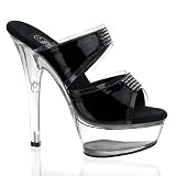 Pleaser Shoes WomenOs KISS-202-4 6 Heel Open Toe Mule