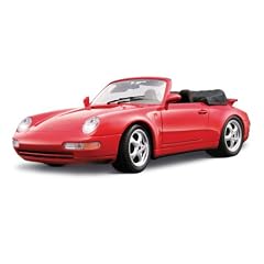 BBurago 18-12039 - Gold Collezione 1:18 Porsche 911 Carrera Cabriolet 1994 rot