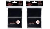 (200) Ultra-Pro Black Deck Protector Sleeves 2-Packs - Standard Magic the Gathering size (1 Pack)
