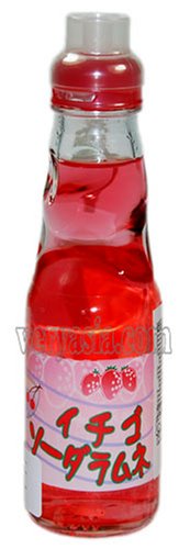 Ramune Japanese Soft Drink Strawberry Flavor by Ramune
