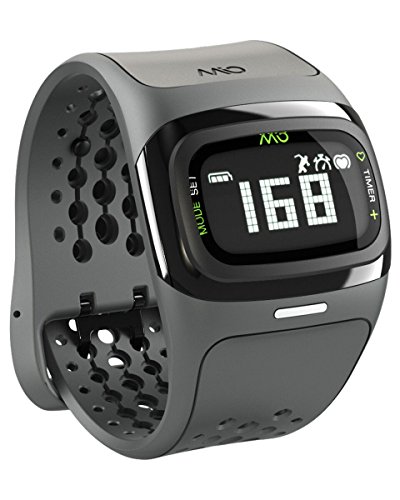 Mio ALPHA 2 Heart Rate Watch + Activity Tracker, Regular/Long Strap, black