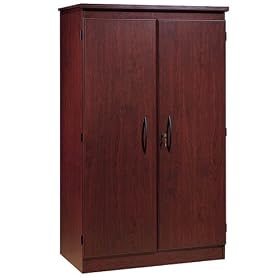 <b>2-Door Wooden Storage Cabinet - Cherry - (Cherry)</b>