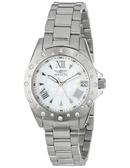 Invicta Womens 12854 Angel Analog Display Swiss Quartz Silver Watch