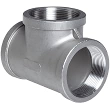 Stainless Steel 316 Cast Pipe Fitting, Tee, MSS SP-114, NPT Female