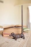 Cast Iron Dachshund Paper Towel Holder-rustic, 6.25 X 12 in