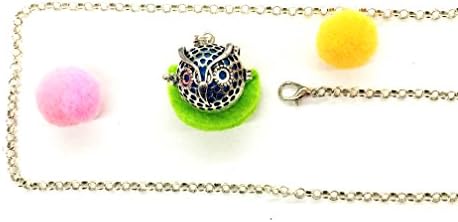 Aromatherapy Jewelry Necklace Spherical Locket Pendant Essential Oil Difusser Colorful Cashmere Release