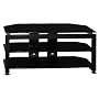 Bush Furniture Universal Small TV Stand, High Gloss Black