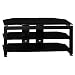Bush Furniture Universal Small TV Stand, High Gloss Black Image