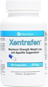 Xentrafen- Maximum strength diet pills for weight loss and appetite suppression. Incredible appetite suppression and weight loss with sustained energy, focus, and mood boost! 60 capsules - 377mg per capsule.