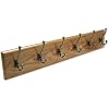 Wine Label Design Wall Rack With Six Hooks