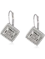 10K White Gold Diamond Vintage Earrings (1/5 cttw, I-J Color, I2-I3 Clarity)