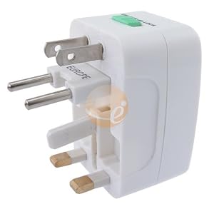 Universal World Wide Travel Charger Adapter Plug, White