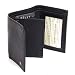 Deluxe Trifold Wallet for Men Full Grain Cow Hide Leather Man's Extra Capacity Trifold Wallet with Suede Lining