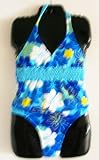 Girls 2 Pc Tankini - Turq/RoyalFloral