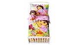 Dora The Explorer and Boots 4pc Toddler Bedding Set Reversible
