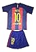 2016/2017 BARCELONA MESSI HOME KIDS JERSEY & SHORTS (X-Large (ages 10-11))