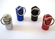 4pc Medium Size / MEDICAL ALERT - FIRST AID container PILL CASE Set - Key Chain - Water Resistant