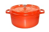 staub(ストウブ) ピコココット ラウンドシチューパン(鍋) 28cm オレンジ 【IH対応】【業務用】の画像