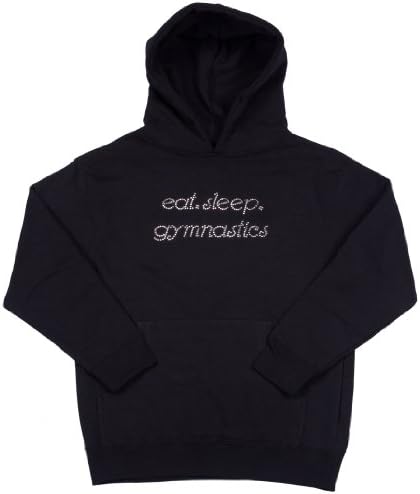 Lizatards Girls 'Eat, Sleep, Gymnastics' Hooded Sweatshirt