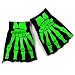 Fingerlose Handschuhe BONE HANDS black-green
