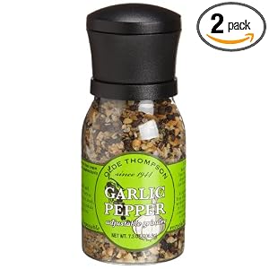 Olde Thompson Garlic Pepper, 7.3-Ounce Grinders (Pack of 2) by Olde Thompson