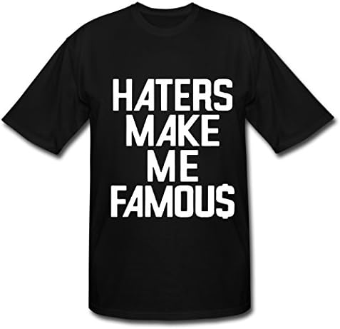 Tedba Animal Haters Make Me Famou Black Men Tee Shirt M