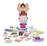 Melissa & Doug Deluxe 27-Piece Nina Ballerina Magnetic Dress-Up