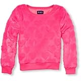 THE CHILDREN'S PLACE(ザ・チルドレンズプレイス) アクティブハート-エンボスドフェイクファースウェットシャツ ネオンベリー トップススウェット 14歳【並行輸入】