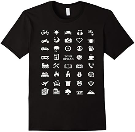 Men's Traveller - icon - T-shirt  Medium Black