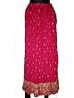 Womens Skirt Magenta Boho Bellydance Cotton Crinkle Skirt 38 Inches