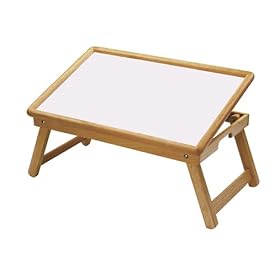 FTS - Bed Desk Tray with Flip Top Beechwood Finish 137-202-06 by Nesting Instincts