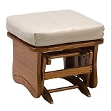 Brooks Furniture Glider Ottoman - Light Oak/ Shell