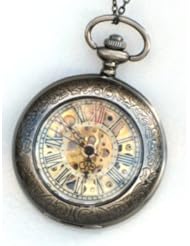 Steampunk DELUXE SHERLOCK Pocket Watch Mechanical Chain