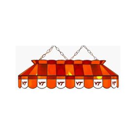 Virginia Tech Hokies Pool Table Stained Glass Lamp