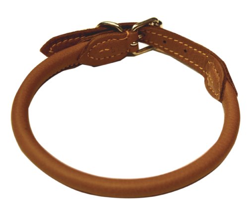 Dogs Kingdom Elch Rundhalsband hellbraun Halsband Elchleder hellbraun, rundgen&auml;ht, Gr. 0,8 Preisvergleich