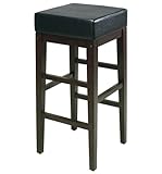 Metro 30 in. Square Barstool Black