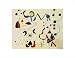 Femmes et Oiseau la nuit, 1945 (The Women and Night Birds) by Joan Miro poster print,35.5 in. x 27.5