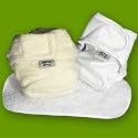 Little Lamb Cotton Nappy Nippa Fabric Reuseable Nappy and Wrap Size 2