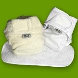 Little Lamb Cotton Nappy Nippa Fabric Reuseable Nappy and Wrap Size 1
