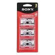 Sony 3MC-60B Microcassette (3-Pack)