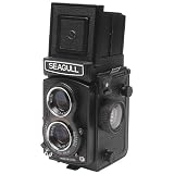Seagull 107, 6cm x 6cm Medium Format Twin Lens Reflex (TLR) Camera with Built-in 75mm f/3.5 Lens.