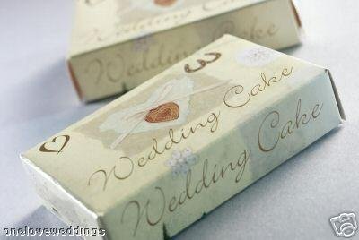 Wedding Cake Card Boxes on 50 Luxury Designer Ivory Cream Gold Wedding Cake Boxes Favours New