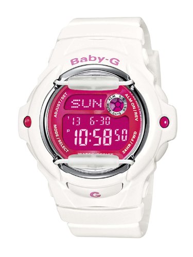 Casio Baby-G Damen-Armbanduhr wei&szlig; Digital Quarz BG-169R-7DER Preisvergleich
