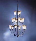 Kichler 1736DBK Transitional, Contemporary / Modern Black Chandelier