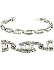 14k White Gold Diamond Bracelet, Best Quality Free Gift Box Satisfaction Guaranteed