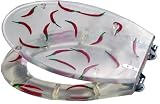 Puregadgets puregadgets red hot chili peppers bathroom wc luxury toilet seat 10179