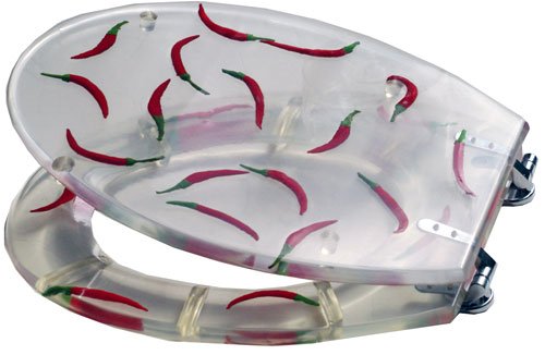 Puregadgets puregadgets red hot chili peppers bathroom wc luxury toilet seat 10179