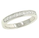 11 Channel Set Princess Cut Diamond Band .50cttw