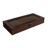 Elise Mele & Co. Burlwood Walnut Finish Jewelry Box with Embossed Copper Inlay