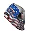 3M Speedglas Red, White And Blue American Pride Design Welding Helmet 100 With Variable Shade 8-12 Auto-Darkening Lens